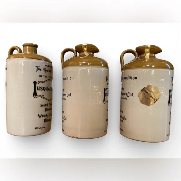 Vintage Usquaebach Old Rare Scotch Whisky Ceramic Flagon Collectible Stoneware - Picture 3 of 8